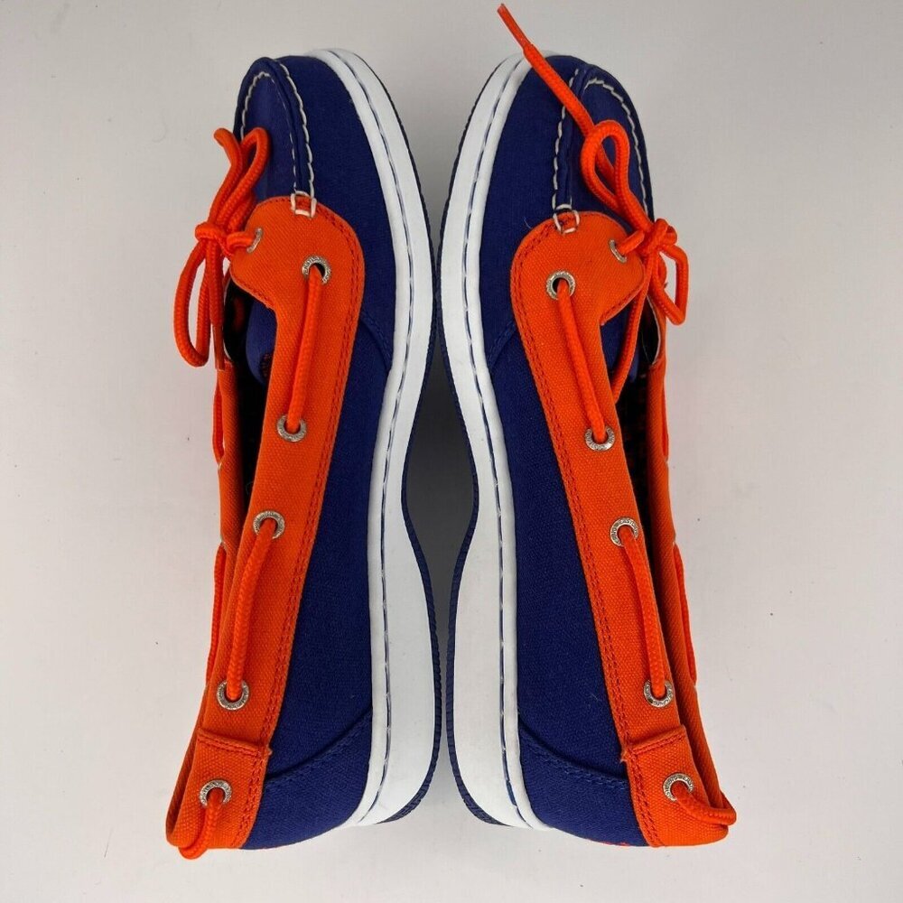 Eastland Womens 2562-18 Blue Sunset Canvas Lace Up Size 8.5M Boat Shoes - Picture 6 of 9